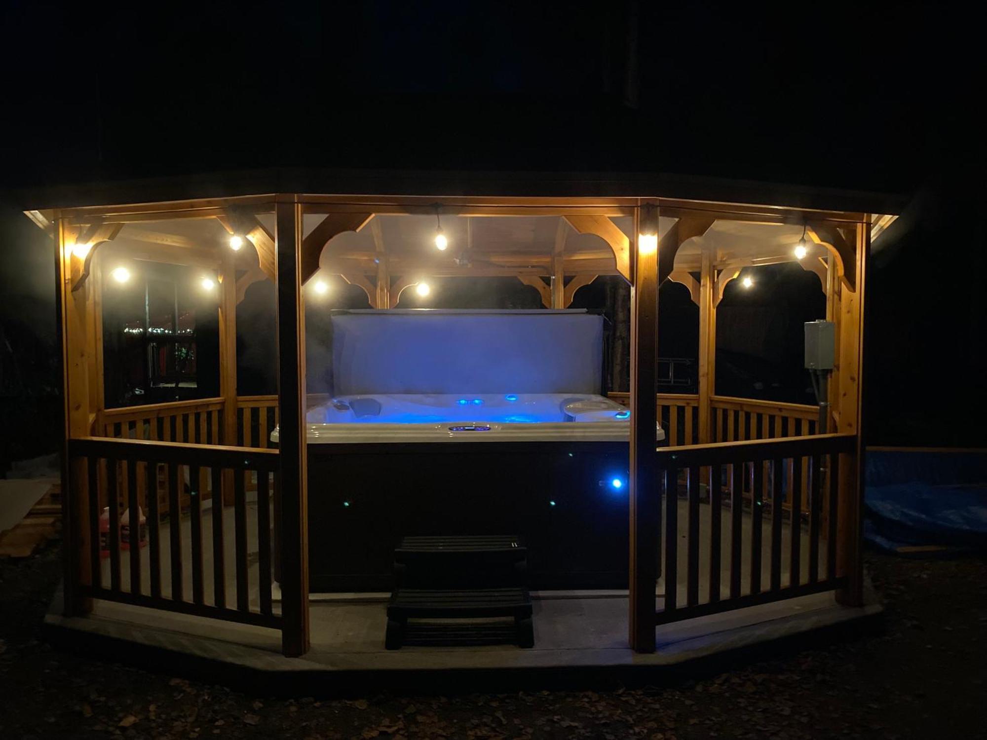 Talkeetna Log Cabin With Hot Tub Unit 1 ภายนอก รูปภาพ