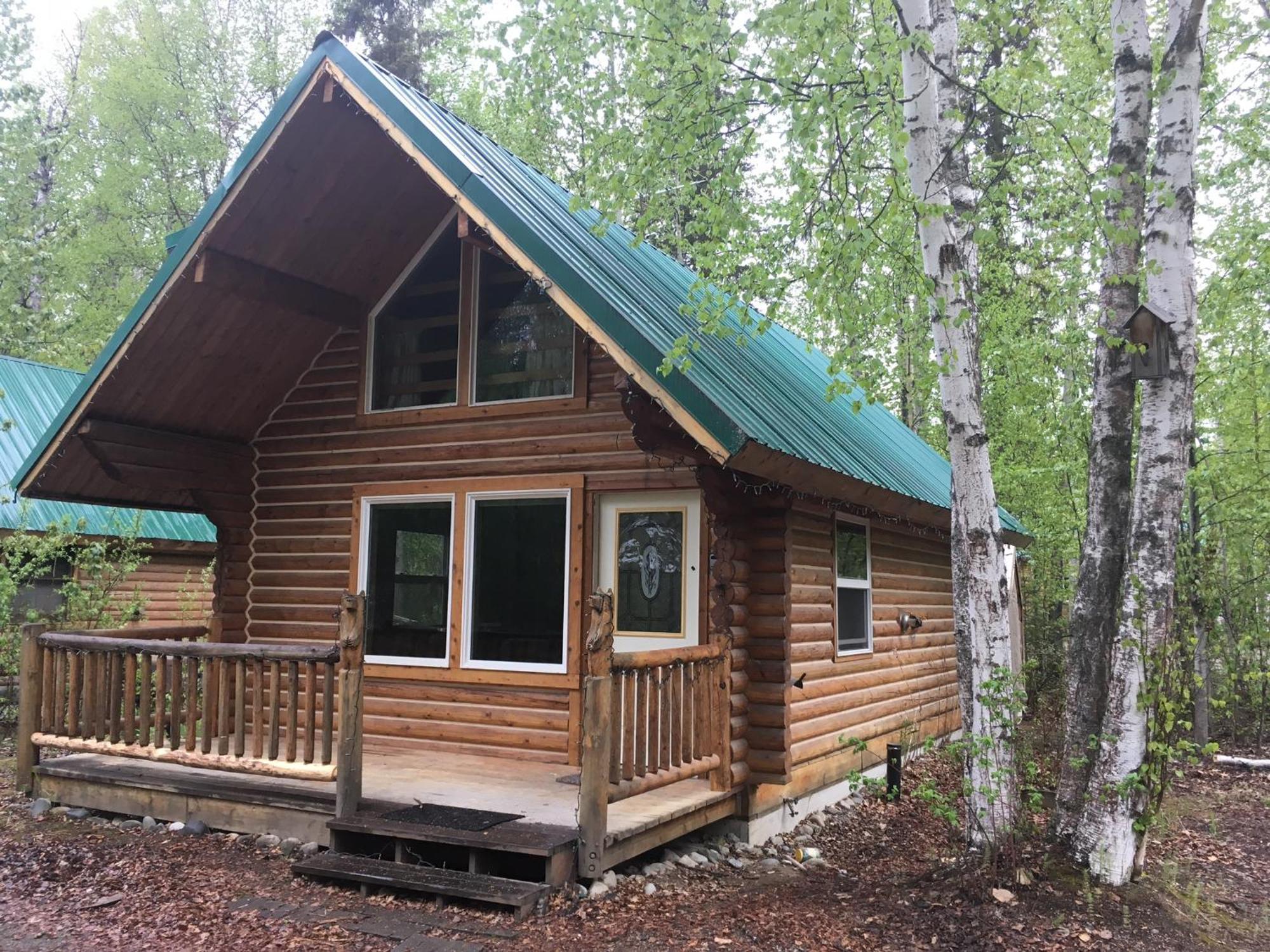 Talkeetna Log Cabin With Hot Tub Unit 1 ภายนอก รูปภาพ